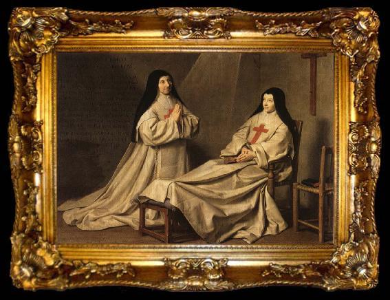 framed  Philippe de Champaigne Mother Catherine Agnes and Sister Catherine Sainte-Suzanne, ta009-2